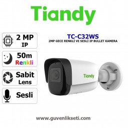 Tiandy TC-C32WS 2mp Sesli Starlight ip Bullet Kamera